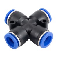 З'єднання цангове для поліуретанових шлангів PU/PR (Х-обр., шланг) 12мм