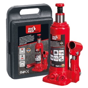 Домкрат пляшковий 3т (194-372 мм) в кейсі