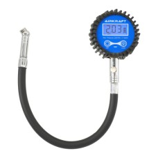 Манометр цифровий для перевірки тиску в шинах зі шлангом 0-250 psi (17 bar)