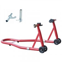 Підставка під заднє колесо мотоцикла L-подібна 340 кг з 2 адаптерами