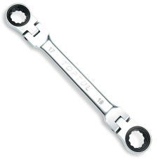 Ключ накидний з тріскачкою і шарніром 8х9мм