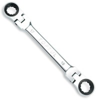 Ключ накидний з тріскачкою і шарніром 17х19мм