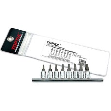 Набір біт п’ятигранних 1/4″ TORX T8-T40 з відп.