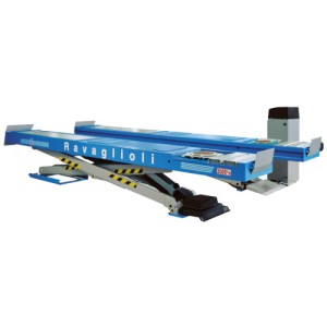 Ножичний підйомник (електрогідравлічний, вантажопідйомність 3500кг, рівні платформи 615х4600мм)