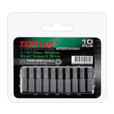 Набір біт 1/4″ L25мм T40 10ед. На блістері FSEA0840G