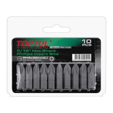 Набір біт 5/16″ L30мм PH2 10ед. На блістері FSBA1002G