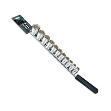Haбіp дюймoвиx гoлoвoк 12-гp. 1/2" 11 eд. (нa плaнці) GBAQ1102 TOPTUL