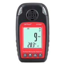 Монітор окису вуглецю CO + термометр (0-1000 ppm, 0-50°C) WINTACT WT8825
