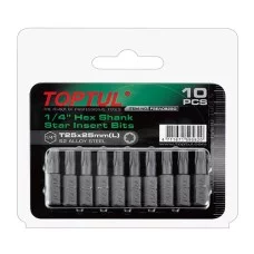 Набір біт 1/4″ L25мм T40 10ед. На блістері FSEA0840G
